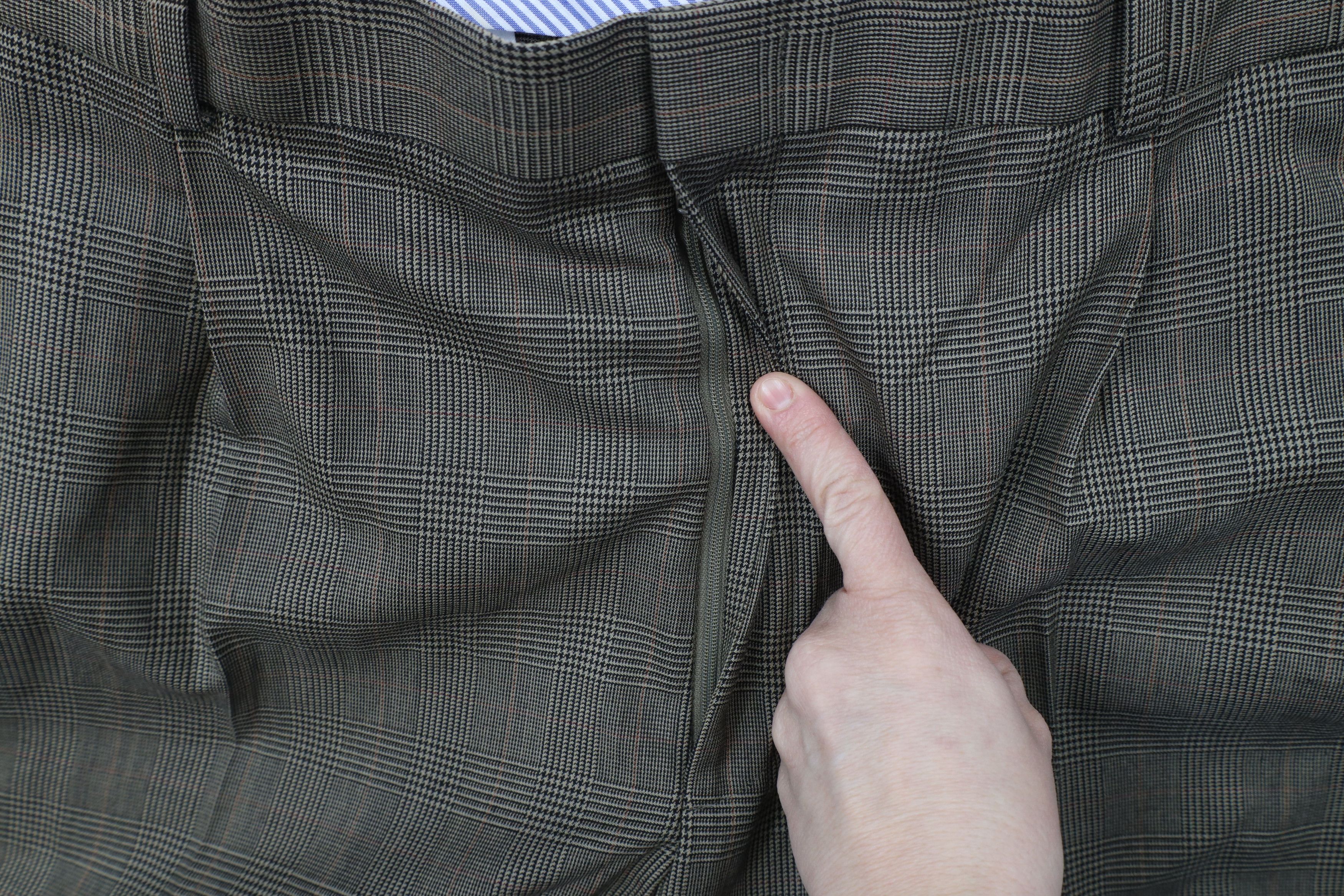 Lands' End × Vintage Vintage 90s Lands End Wide Leg Houndstooth Plaid Chino Pants Size US 40 / EU 56 - 6 Thumbnail