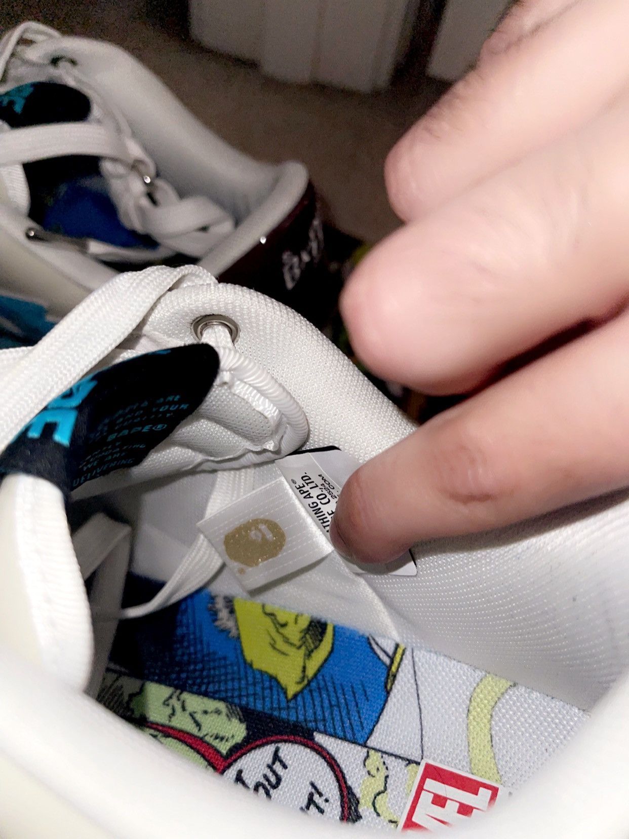 Bape × Marvel Comics Bape x Marvel Rocket Raccoon Bapesta Size US 9.5 / EU 42-43 - 15 Thumbnail