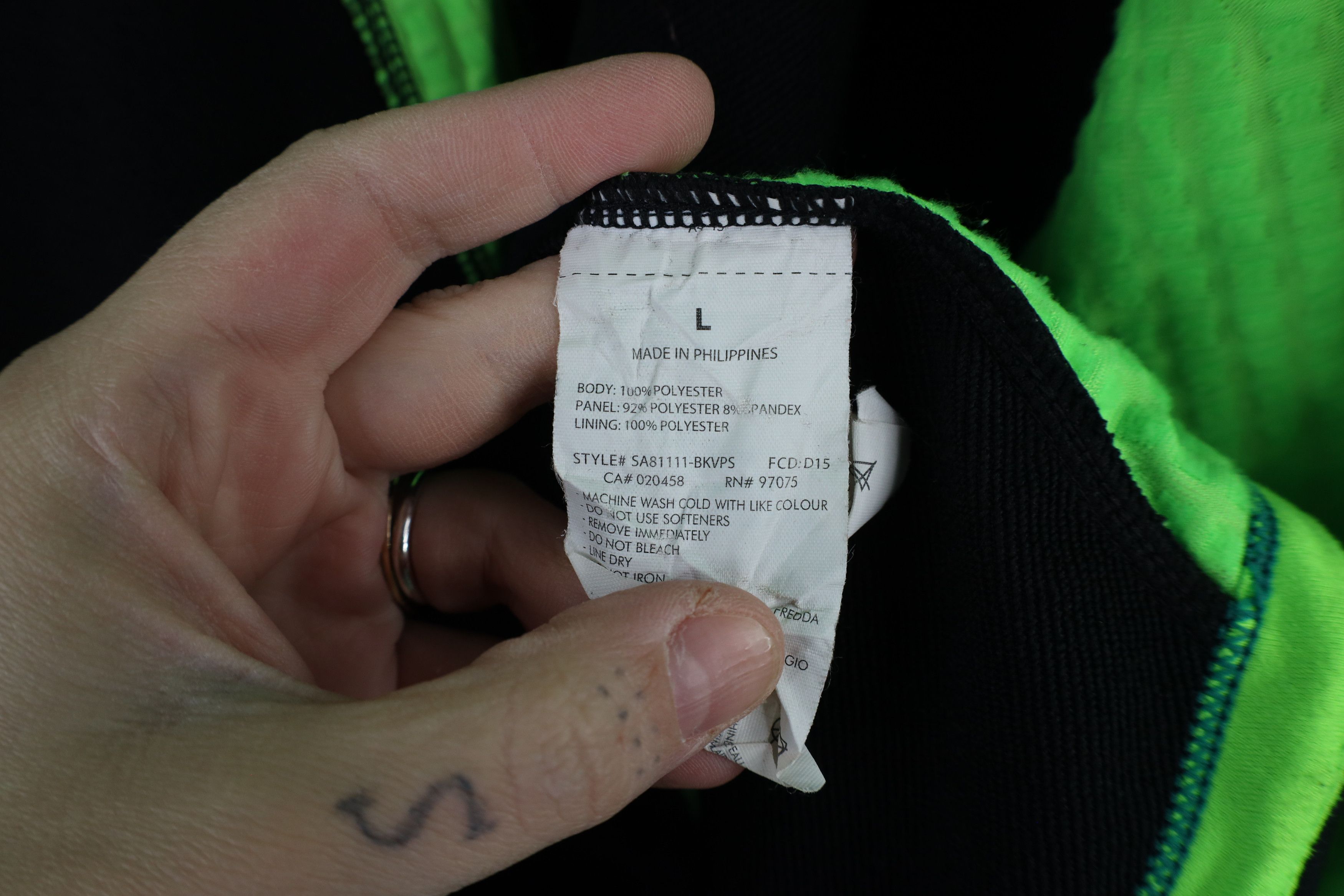 Saucony × Vintage Saucony Running Reflective Running Jogging Full Zip Jacket Size US L / EU 52-54 / 3 - 11 Thumbnail
