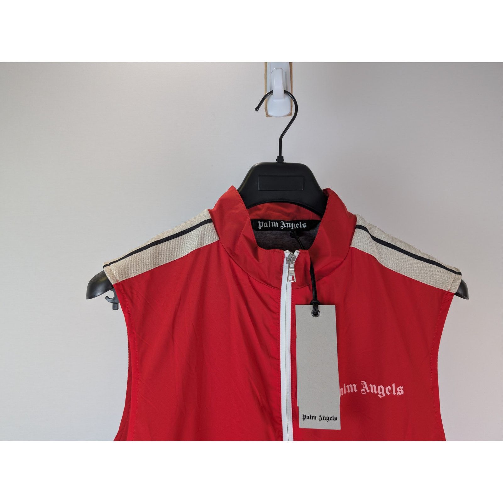 Palm Angels o1rshd1 Classic Logo Vest in Red / Off White Size US M / EU 48-50 / 2 - 3 Thumbnail