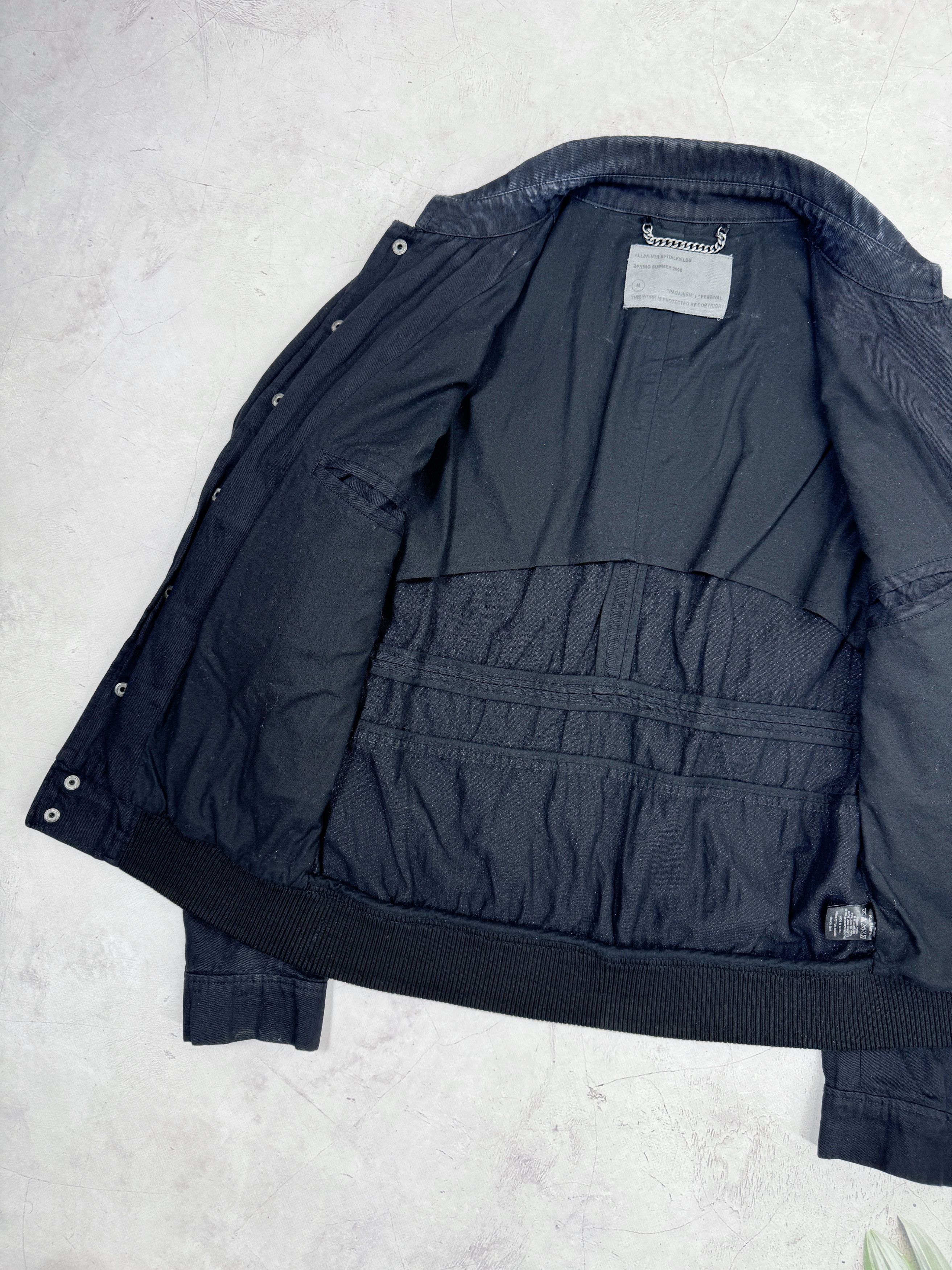 Allsaints AllSaints Heavy Cotton Bomber Jacket SS 08 Paganism Festival Size M / US 6-8 / IT 42-44 - 5 Thumbnail