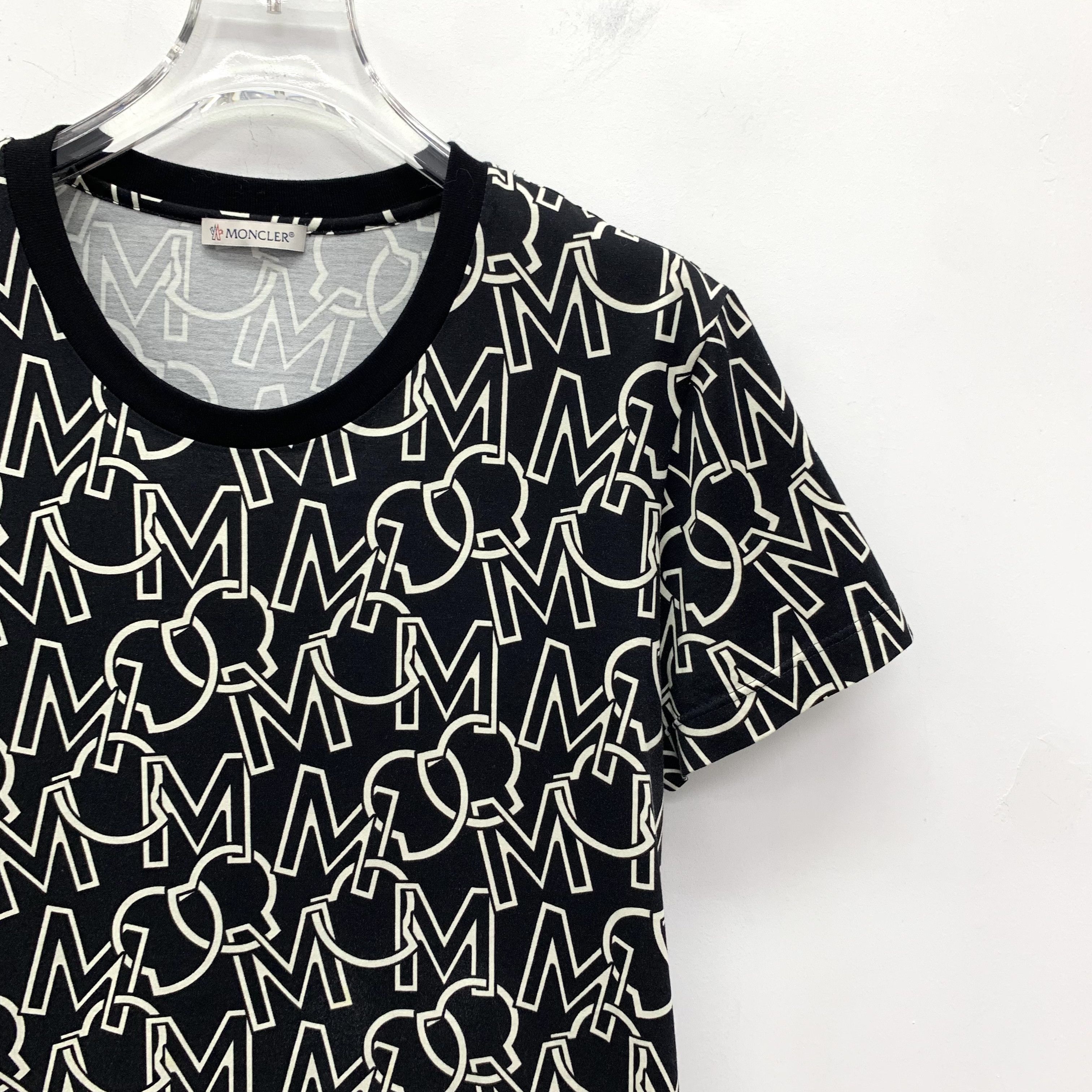 Moncler Moncler Logo Print T-Shirt Black (XL) Size US XL / EU 56 / 4 - 3 Thumbnail