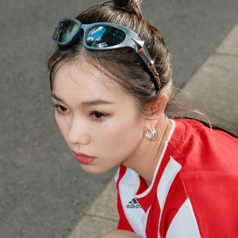 Electric Visual Vintage Street ins style custom avant-garde sunglasses Size ONE SIZE - 5 Thumbnail
