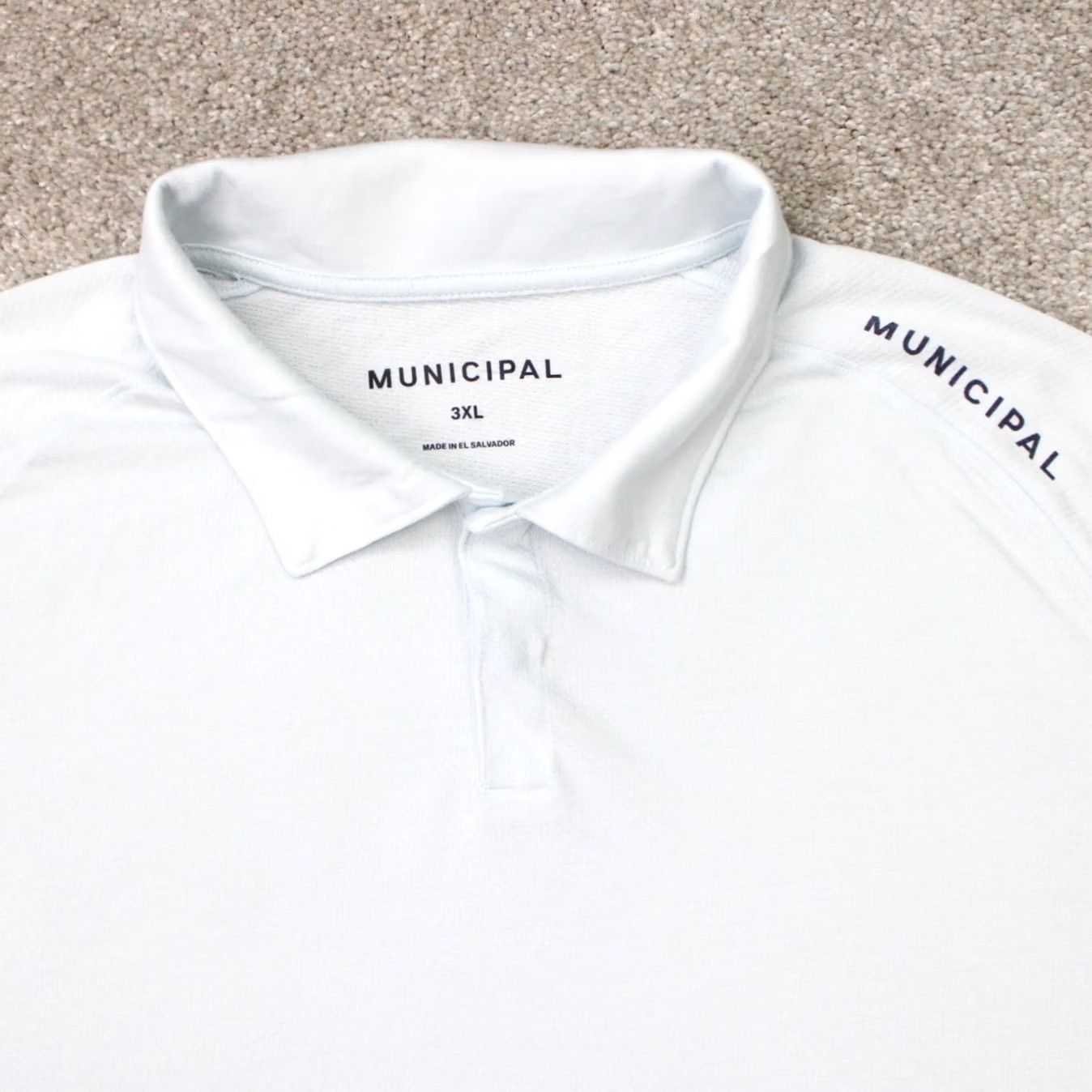 Vintage Muncipal Polo Shirt Mens 3XL Light Blue Drirelease S/S Pullover Polo Shirt Men XXXL Blue Golf Casual Regular Fit Knit Polo Shirt Mens 3XL Size US XXL / EU 58 / 5 - 5 Thumbnail
