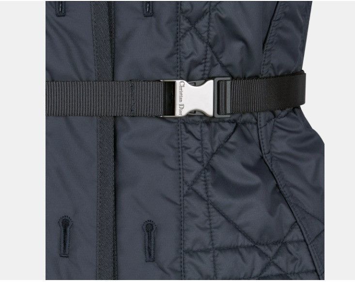 Dior o1w1db10225 324S77 Two-in-One Belted Jacket in Deep Blue Size XS / US 0-2 / IT 36-38 - 6 Thumbnail