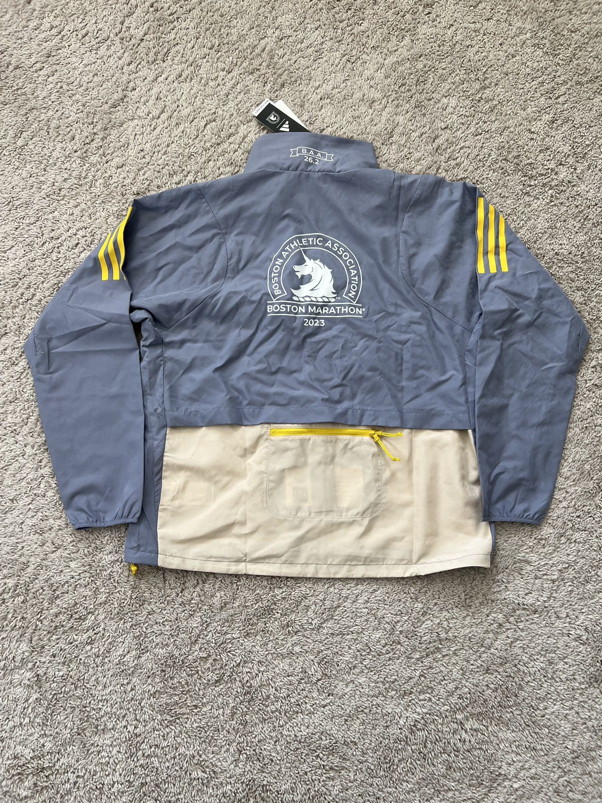 Adidas Adidas 2023 Boston Marathon Windbreaker Jacket Size L / US 10 / IT 46 - 10 Thumbnail