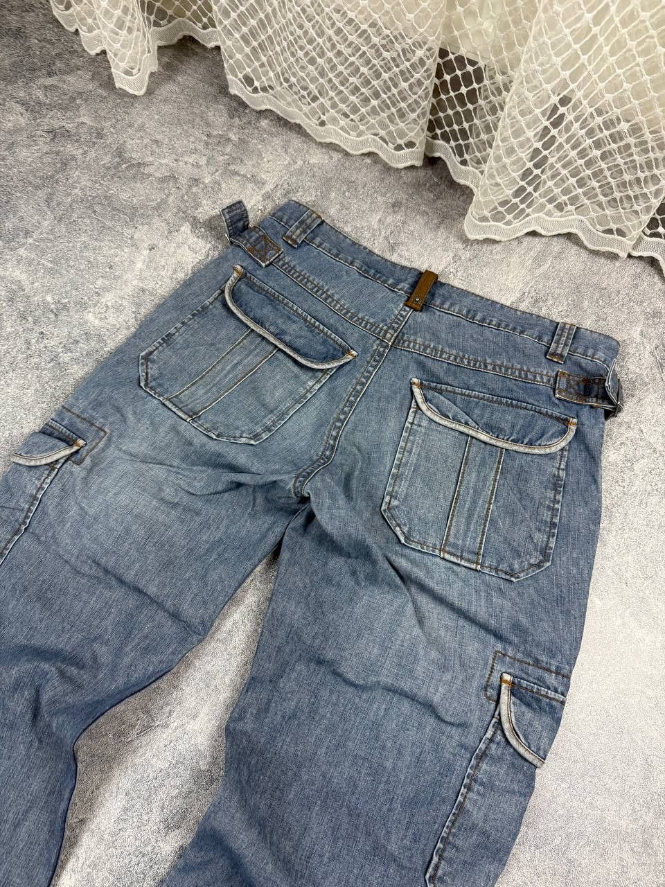 Japanese Brand Jeans Dirty Pants faded crash denim thrashed y2k distressed Size US 34 / EU 50 - 4 Thumbnail