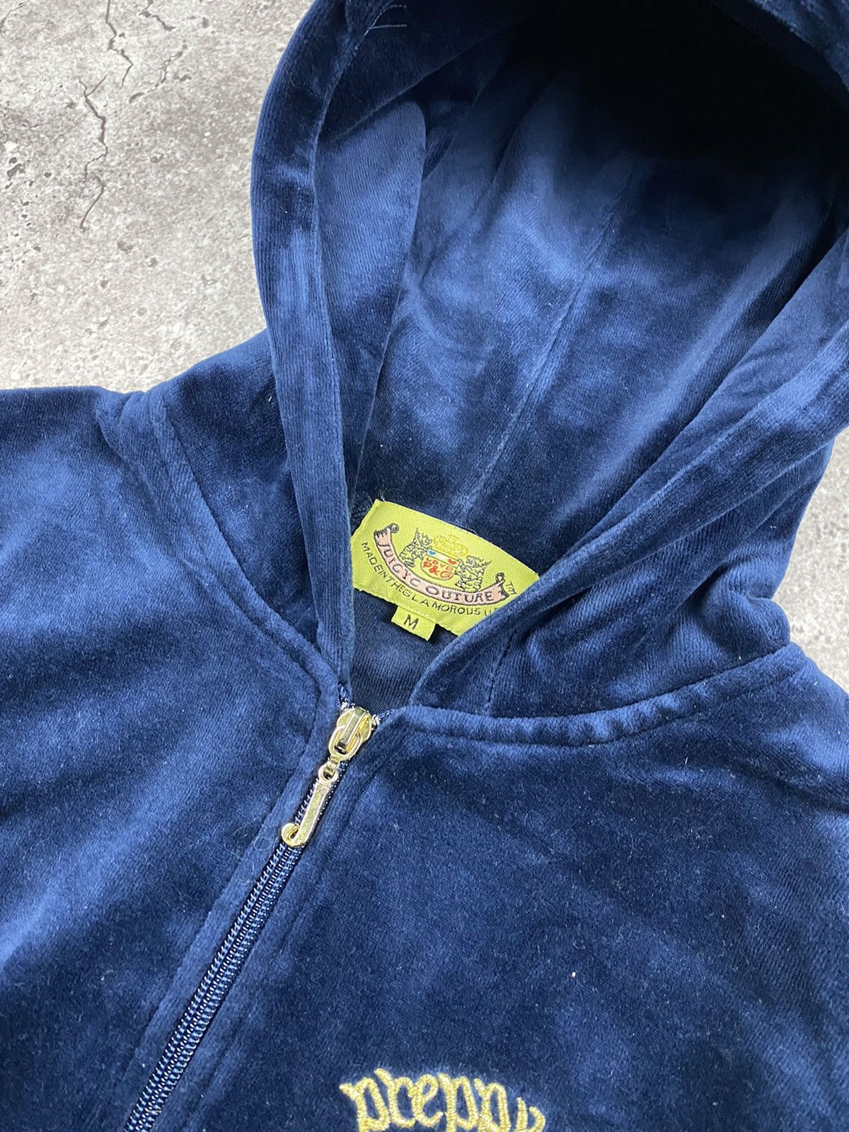 Juicy Couture Juicy Couture Y2K Velvet Vintage Zip Up Track Crown Hoodie Size M / US 6-8 / IT 42-44 - 6 Thumbnail