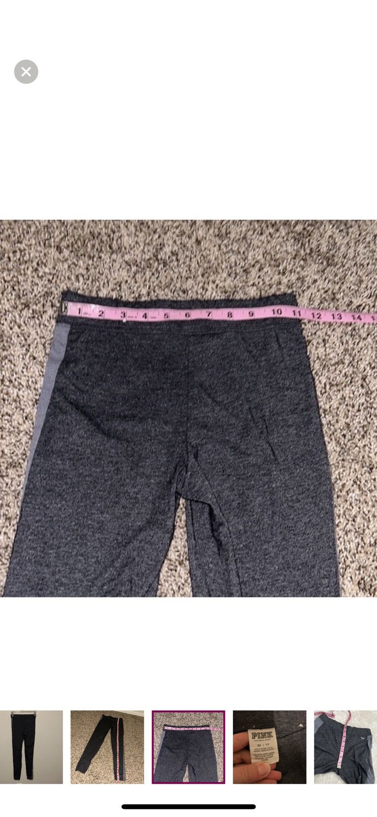 Victoria's Secret Pink Victoria’s Secret XS two toned leggings Size 26" / US 2 / IT 38 - 6 Thumbnail