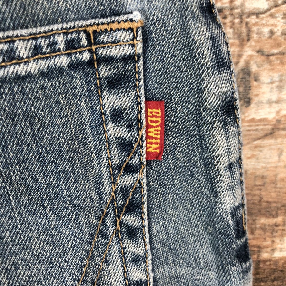 Edwin DL Edwin 604 Blue Distressed Denim Pants #C177 Size US 31 - 20 Thumbnail