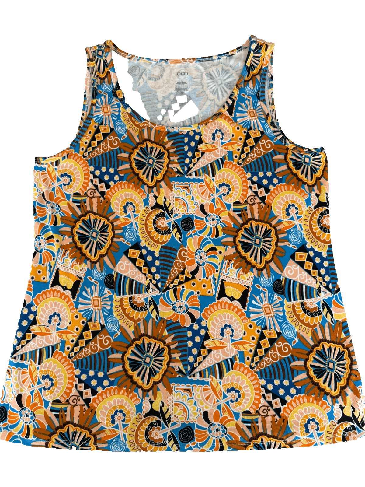 Other Cato Womens XL Tank Top Geometric Seashell Print Sleeveless Size XL / US 12-14 / IT 48-50 - 3 Thumbnail