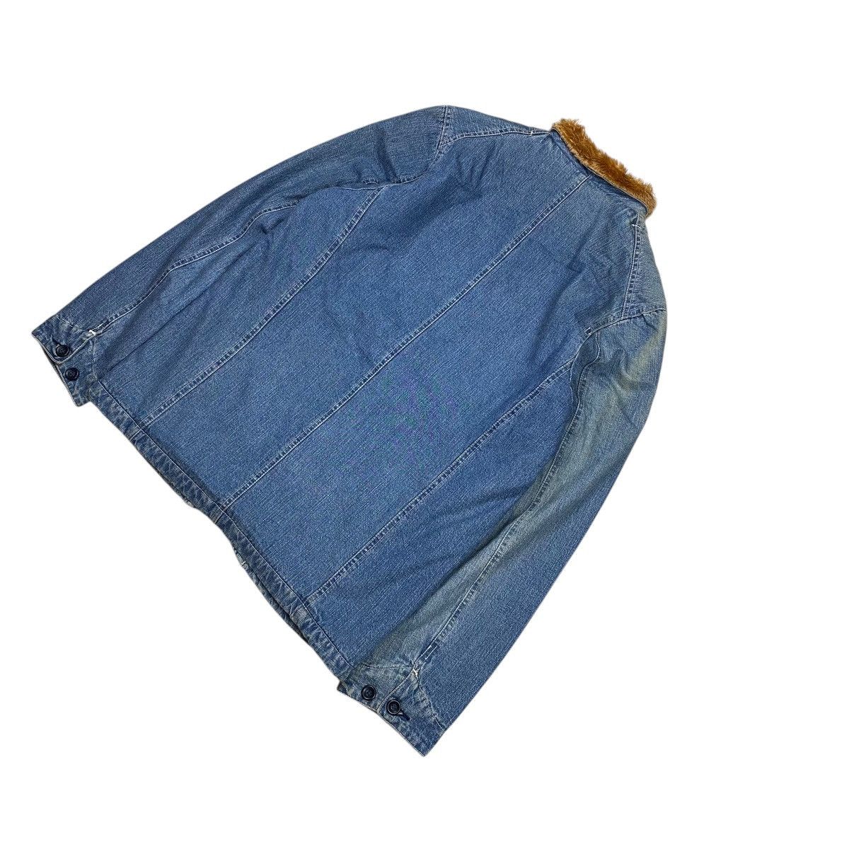 Eternal × Japanese Brand × Sugar Cane Eternal Japan Fur Shawll Collar Chore Denim Jacket Size US M / EU 48-50 / 2 - 5 Thumbnail