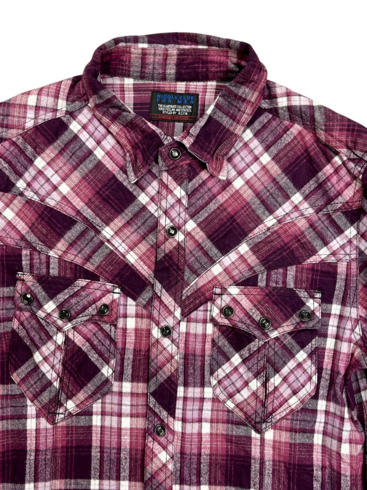 BUFFALO BOBS 2000s Nicole Club - Western Cowboy Flannel Shirt Size US M / EU 48-50 / 2 - 3 Thumbnail