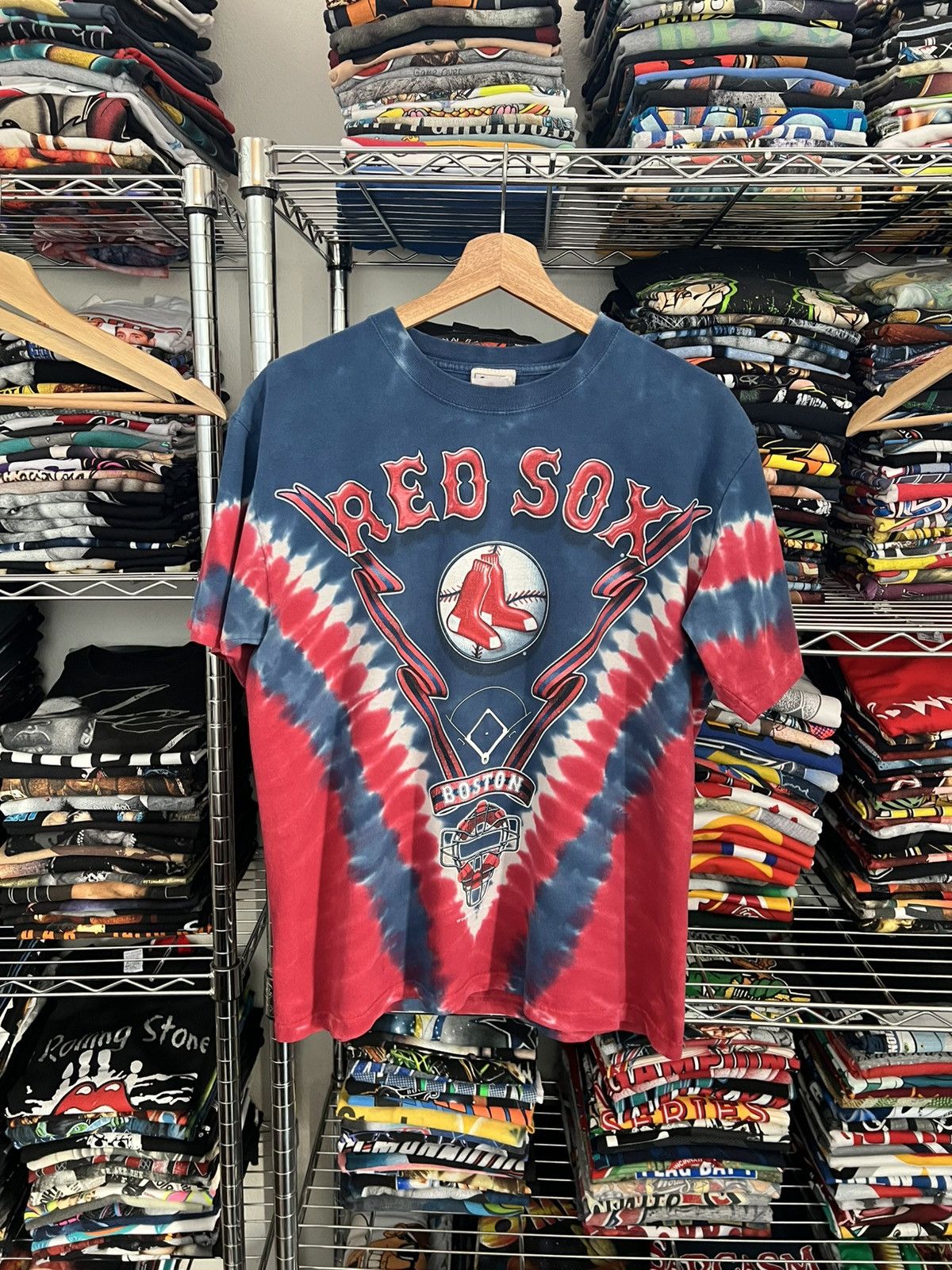 Lee 2000s MLB Boston Red Sox Baseball Tie Dye Tee Size US M / EU 48-50 / 2 - 1 Thumbnail