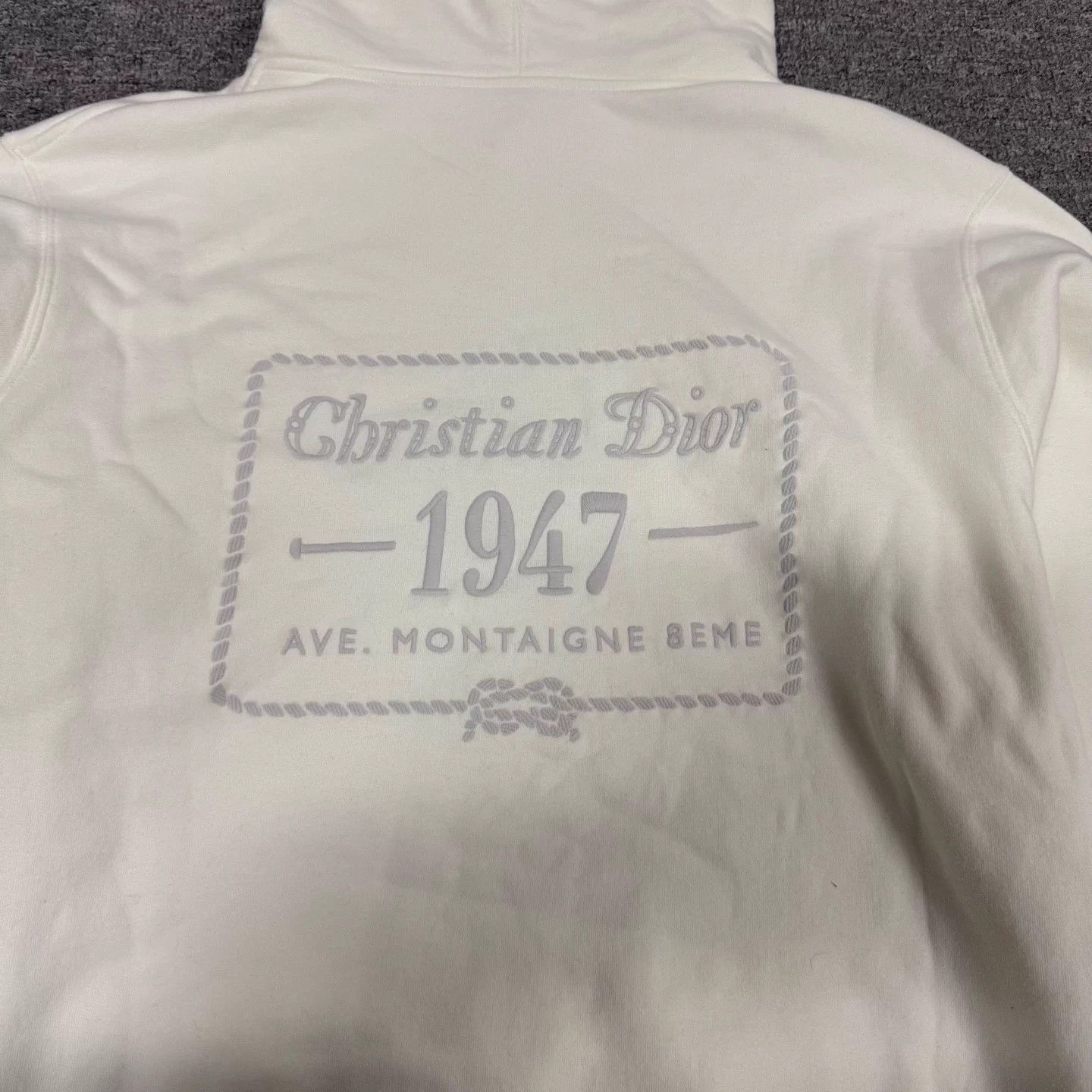 Dior Dior 1947 Big Back Logo Unisex Hoodie L Size US L / EU 52-54 / 3 - 3 Thumbnail