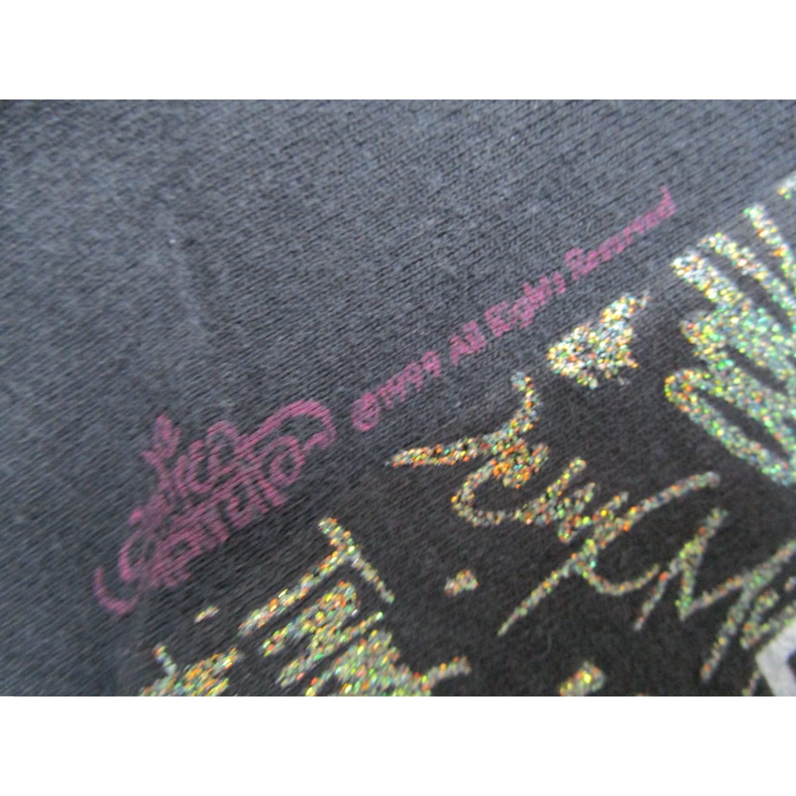Fruit Of The Loom Vintage Fruit of the Loom Shirt Mens Large Black Mardi Gras 2000 Millennium 90s Retro T-Shirt Size US L / EU 52-54 / 3 - 4 Thumbnail