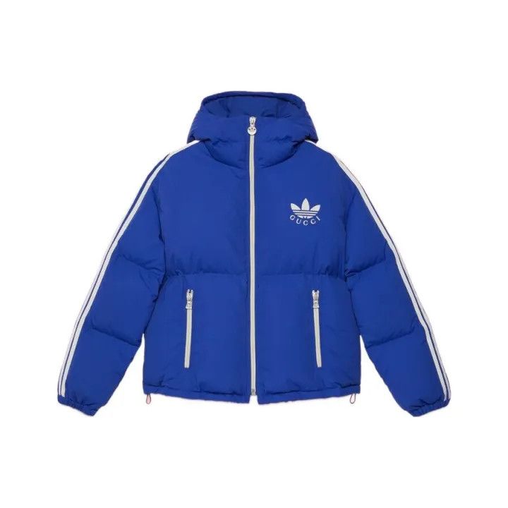 Gucci x Adidas Hooded Striped Logo Jacket