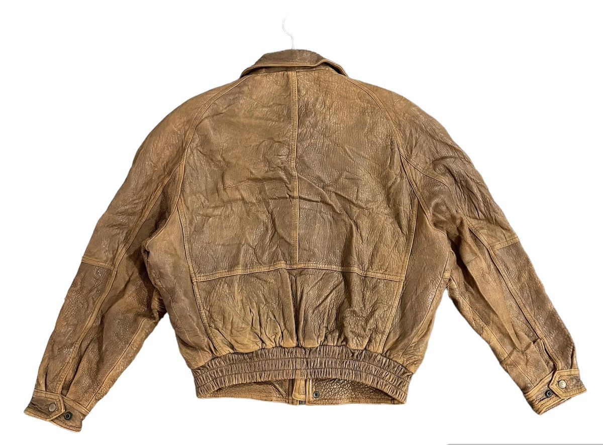 Vintage Vintage Friedrich Leather Bomber Jacket Size US L / EU 52-54 / 3 - 2 Thumbnail