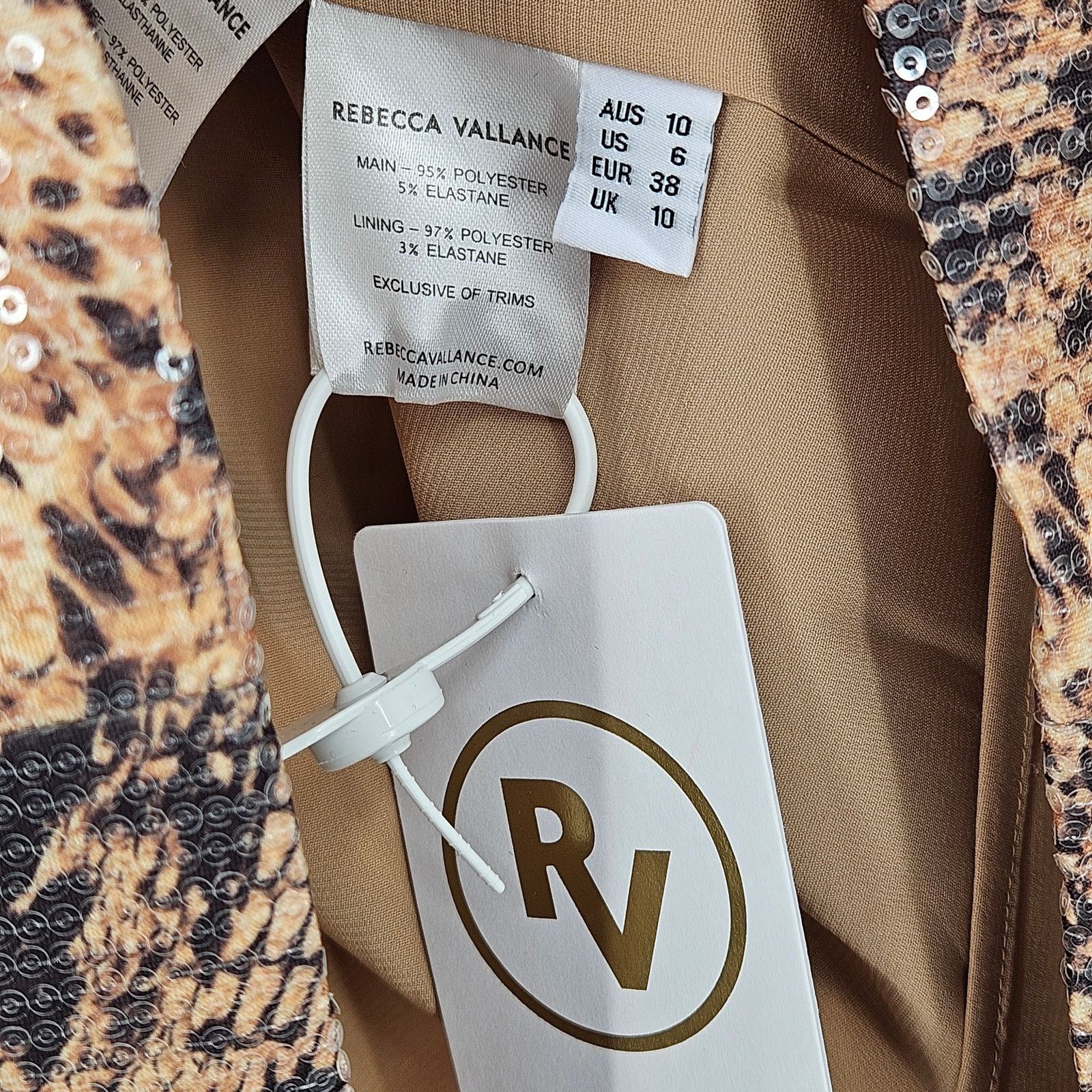 Other Rebecca Vallance Bellis Snakeskin-Print Mini Dress US 6 NEW Size M / US 6-8 / IT 42-44 - 6 Thumbnail