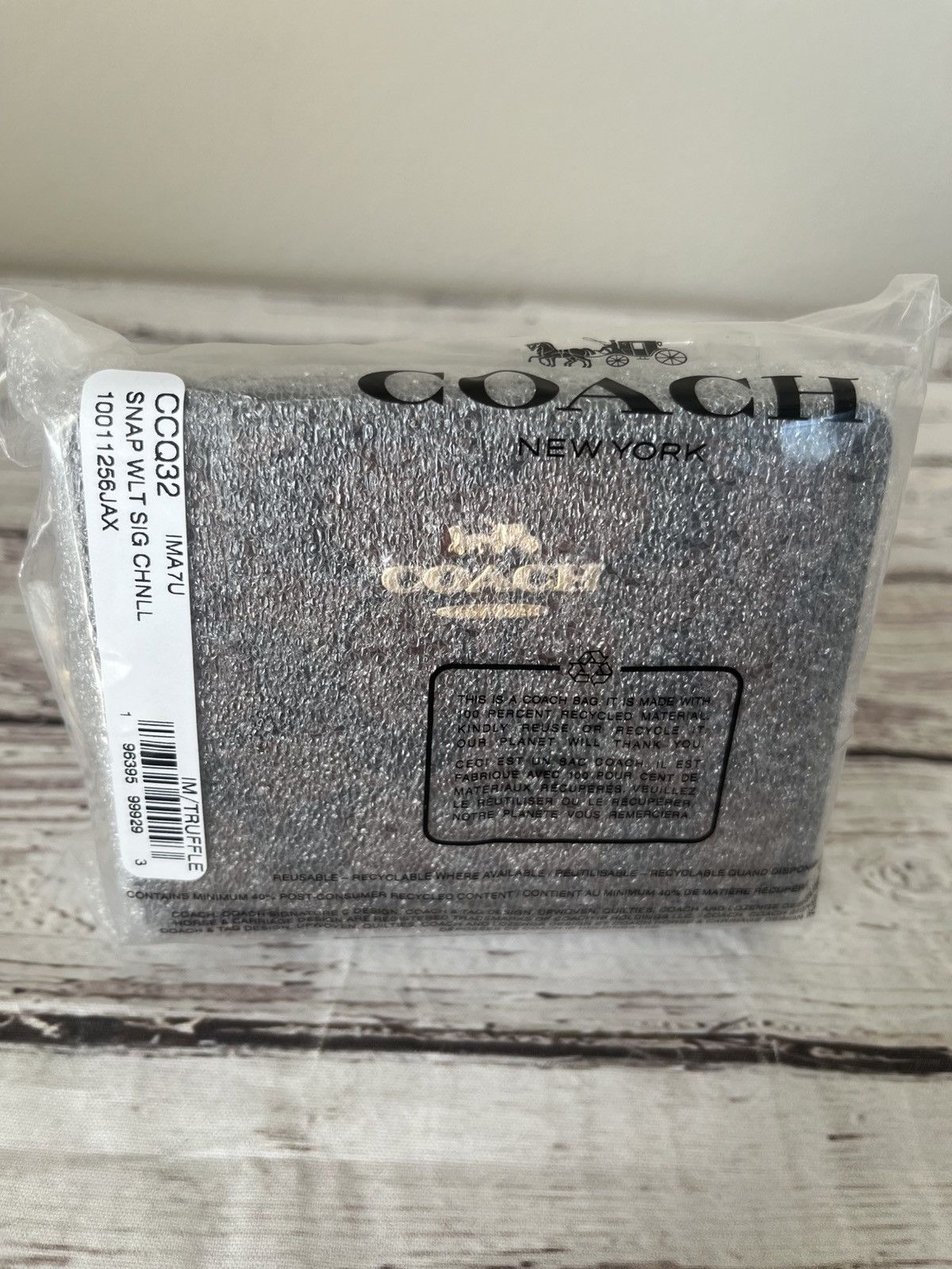 Coach Coa Snap Wallet In Signature Chenille Size ONE SIZE - 10 Thumbnail