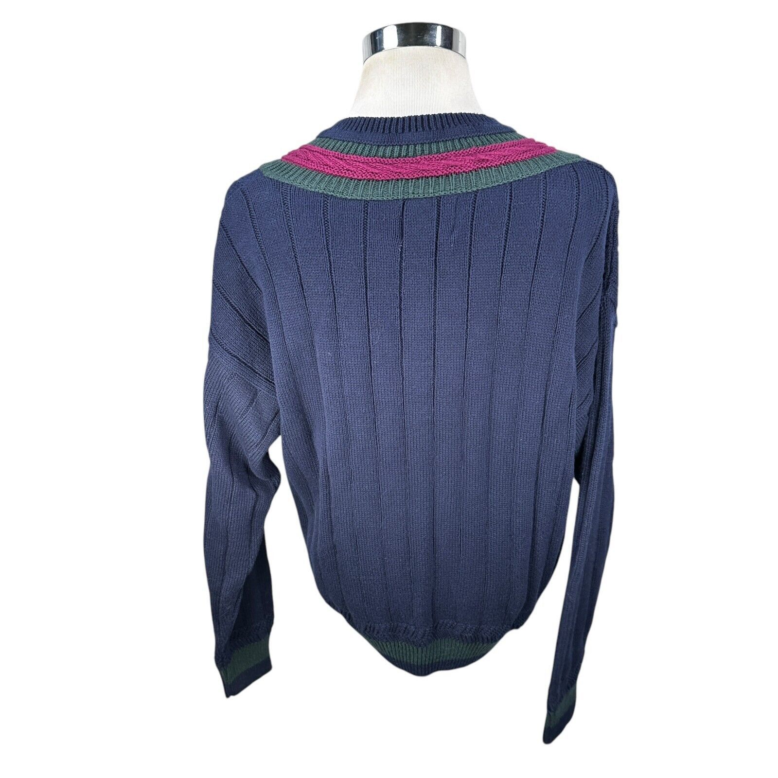 Savile Row Vintage Adirondack Savile Row Sweater Men’s XL Blue V-Neck Size US XL / EU 56 / 4 - 5 Thumbnail