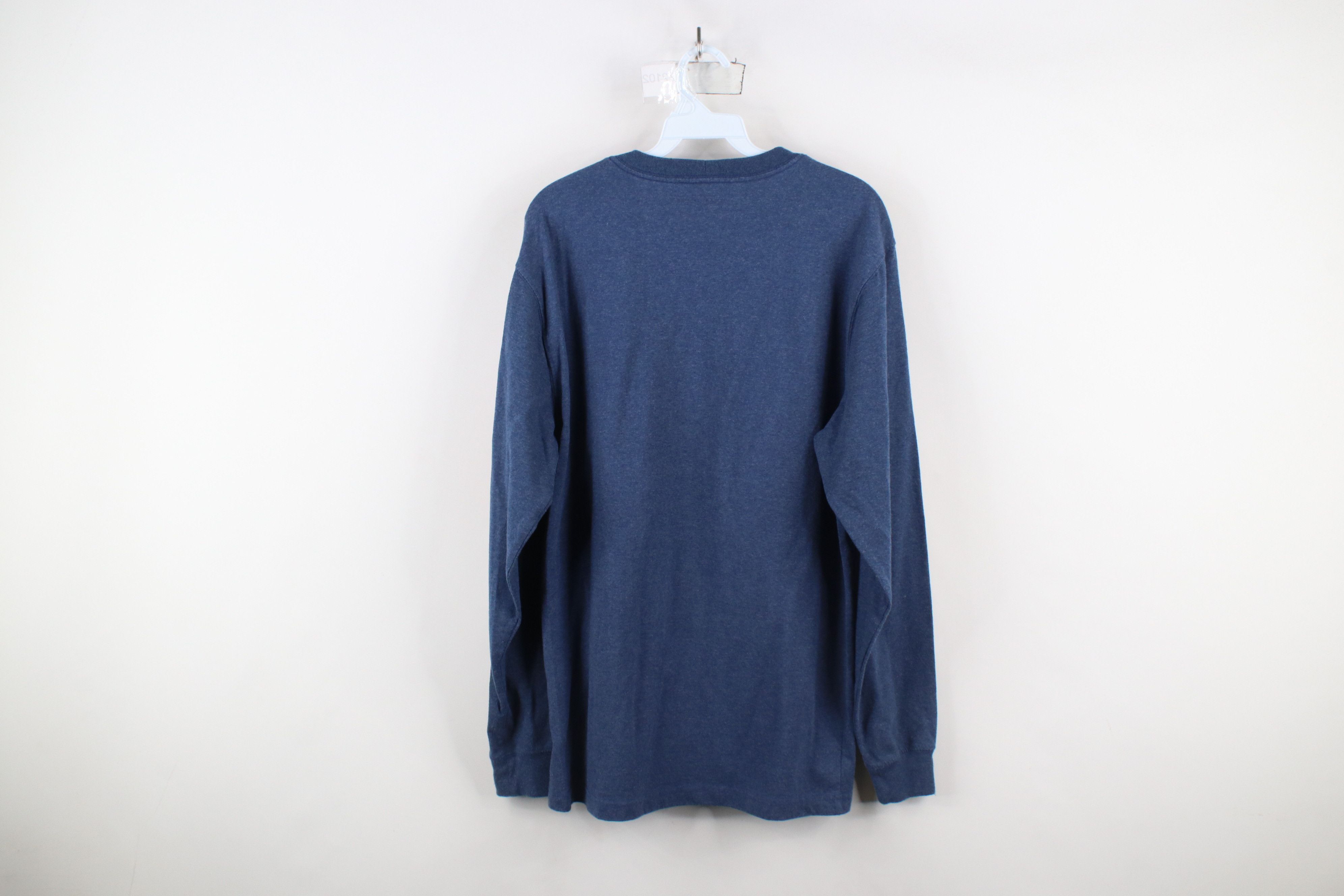 Carhartt × Vintage Vintage Y2K Carhartt Spell Long Sleeve T-Shirt Heather Blue Size US S / EU 44-46 / 1 - 8 Thumbnail