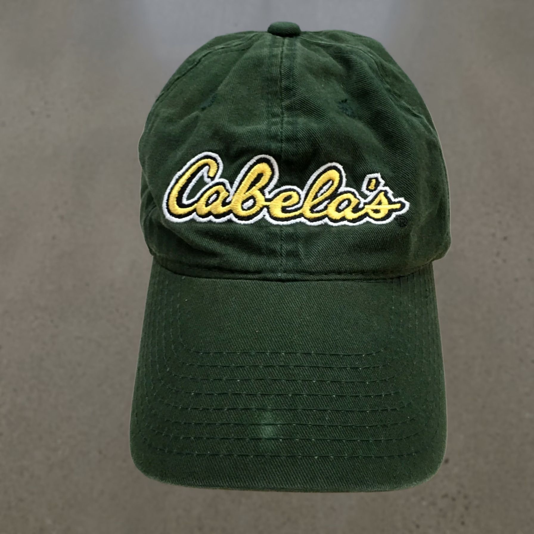 Vintage Cabelas Baseball Cap - Mens Green Adjustable Logo - Adult Size - One Size ONE SIZE - 1 Thumbnail