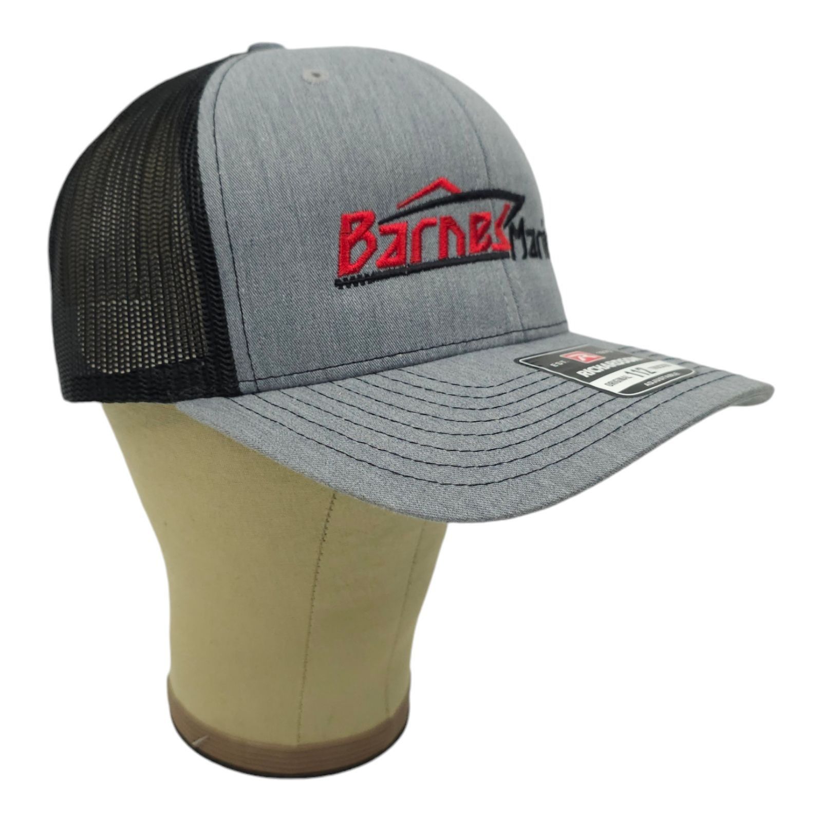 Richardson Barnes Marine Embroidered Logo Mesh Snapback Cap Trucker Hat Size ONE SIZE - 3 Thumbnail