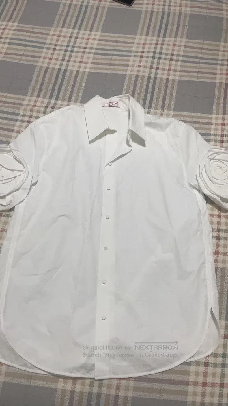Valentino Valentino White short-sleeved shirt Size XS / US 0-2 / IT 36-38 - 2 Thumbnail