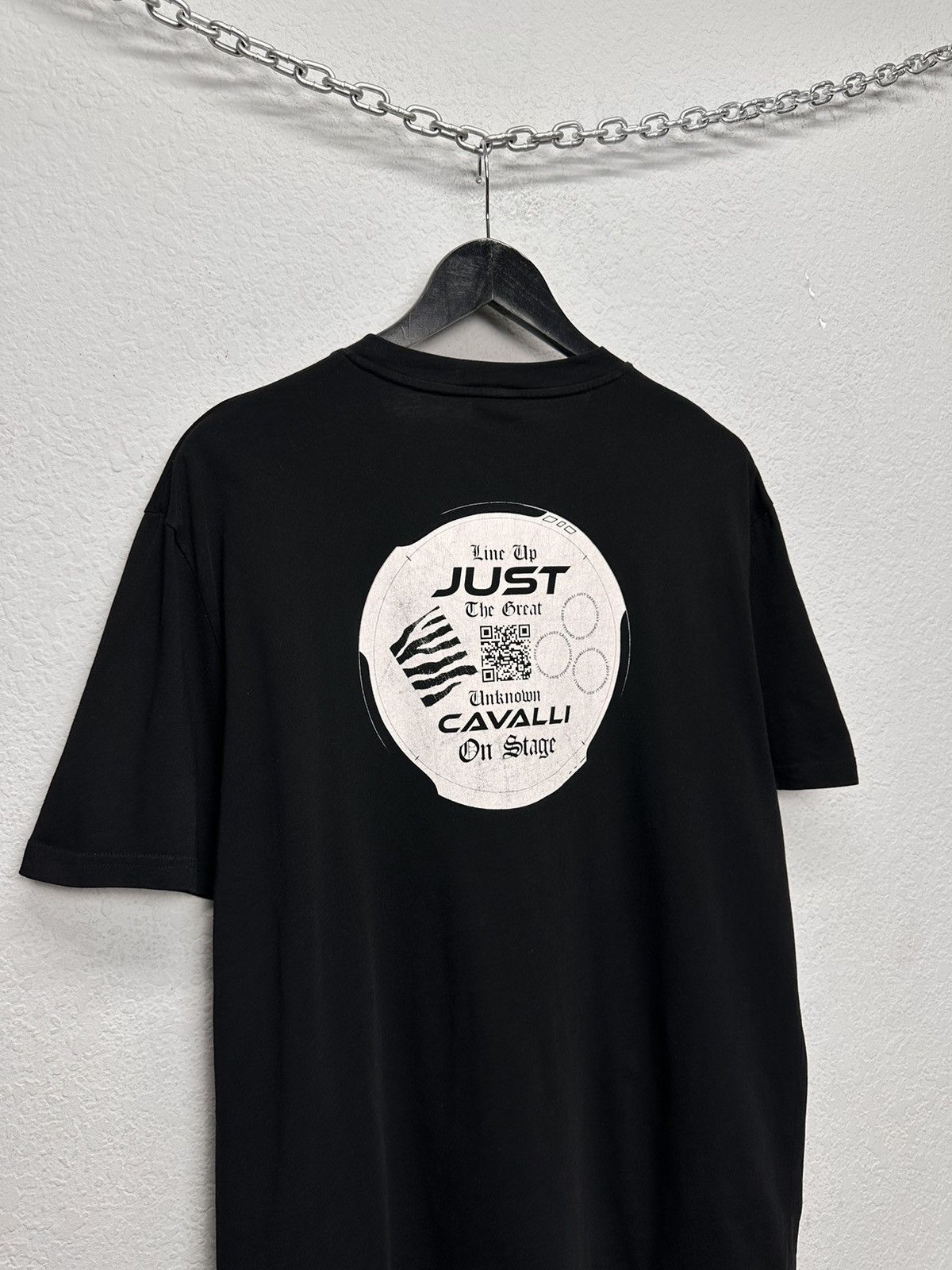 Just Cavalli Vintage Just Cavalli Black T-shirt Logo Print Luxury LV VTG Size US S / EU 44-46 / 1 - 10 Thumbnail