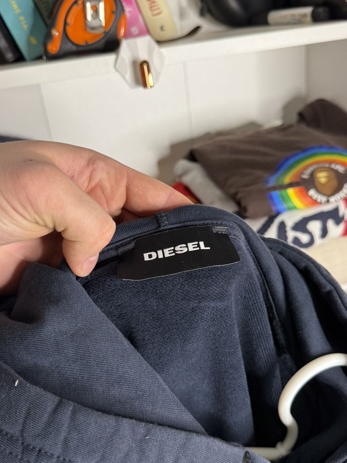 Diesel Diesel Indian Head Logo Navy blue hoodie Size US M / EU 48-50 / 2 - 8 Thumbnail