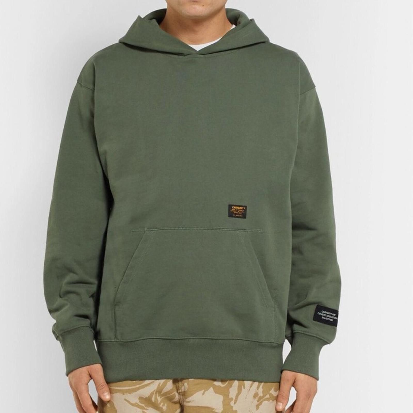 Carhartt Carhartt WIP Loopback Cotton Blend Jersey Hoodie Amy Green Size US S / EU 44-46 / 1 - 1 Thumbnail