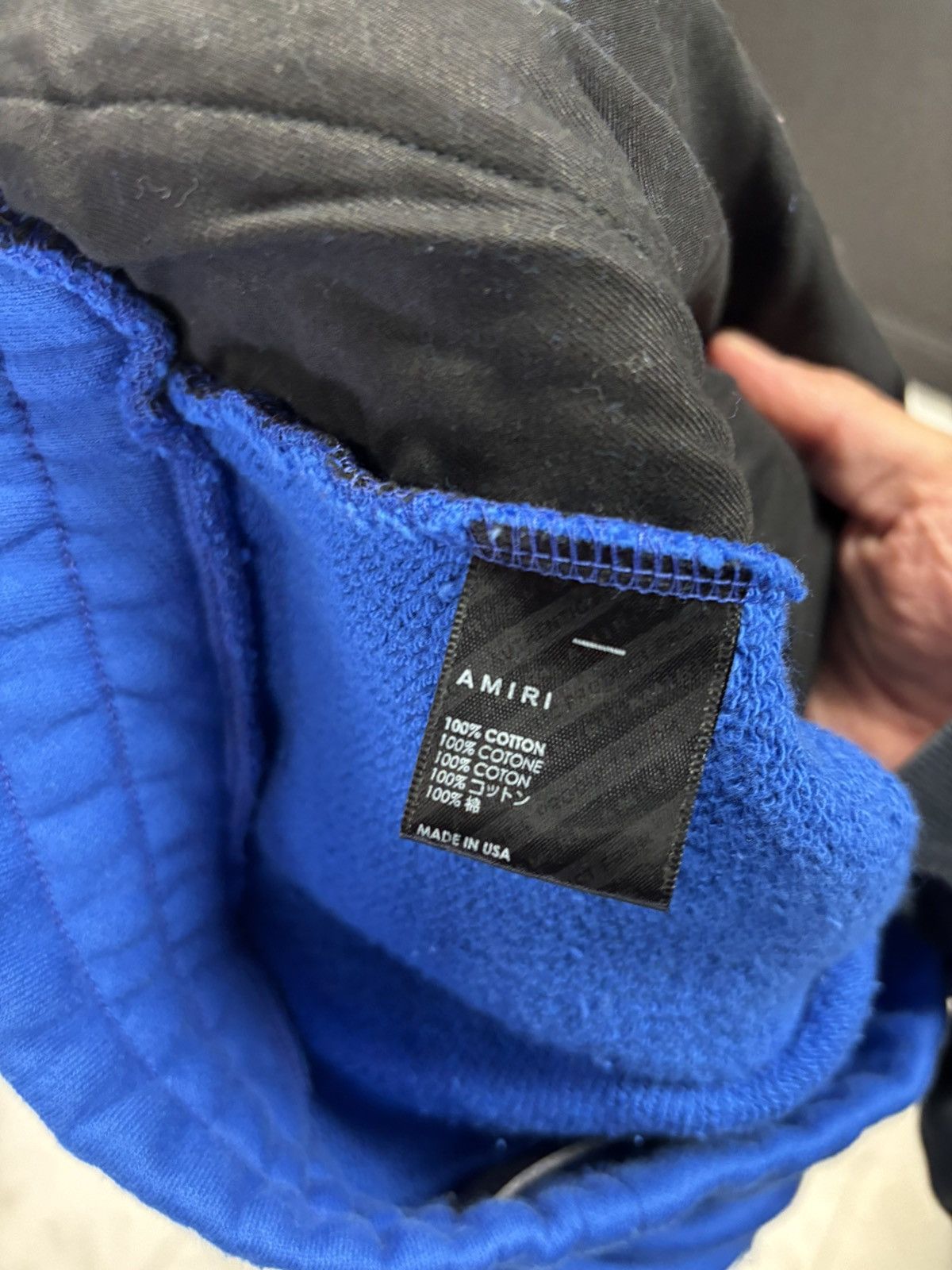 Amiri Amiri core logo paint drip sweatpants blue Size US 34 / EU 50 - 5 Thumbnail