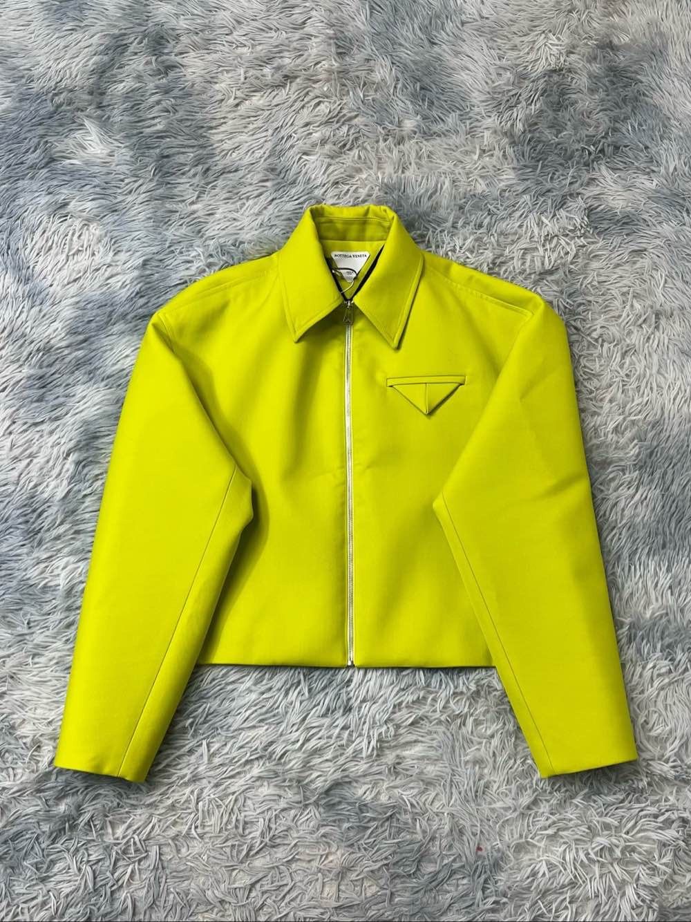 Bottega Veneta Bottega Veneta Green Wool Zip Jacket US S / EU 44-46 / 1 Size US S / EU 44-46 / 1 - 1 Thumbnail