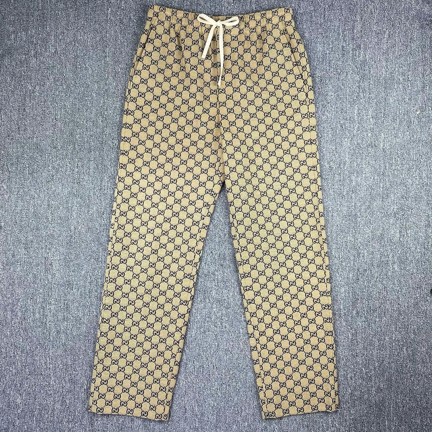 Gucci GUCCI GG Monogram Drawstring Pants Size 28 Size US 28 / EU 44 - 1 Thumbnail
