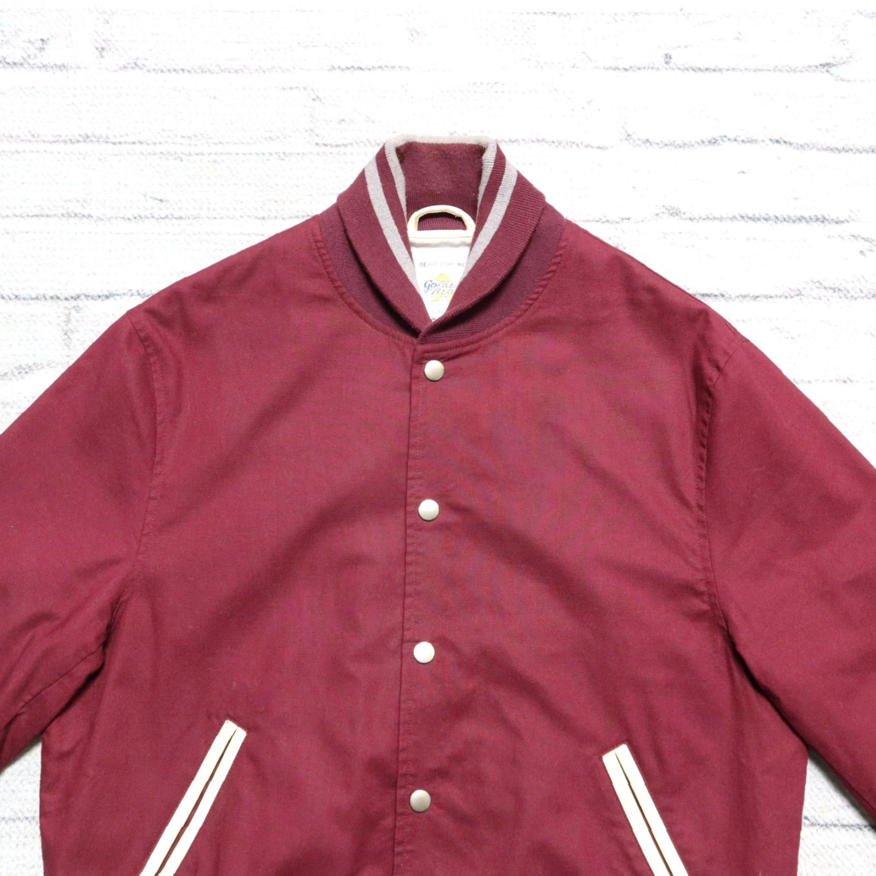 Golden Bear Golden Bear Varsity Jacket for Union Made Size M Maroon Men Adult Jacket Size US M / EU 48-50 / 2 - 4 Thumbnail