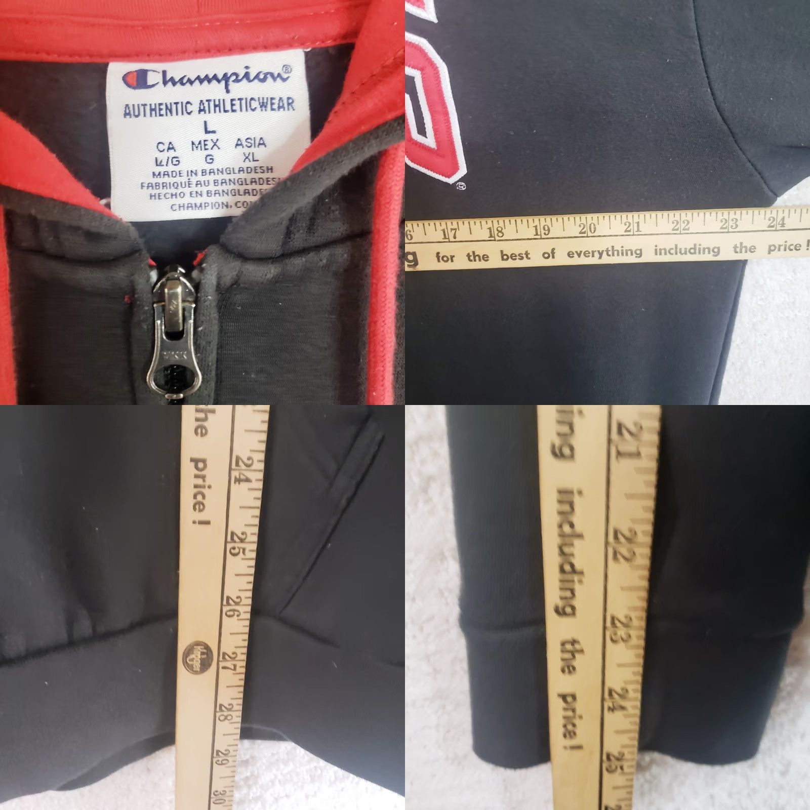 Champion Champion Georgia Bulldogs Hoodie Pullover Black Men's L College Size US L / EU 52-54 / 3 - 10 Thumbnail