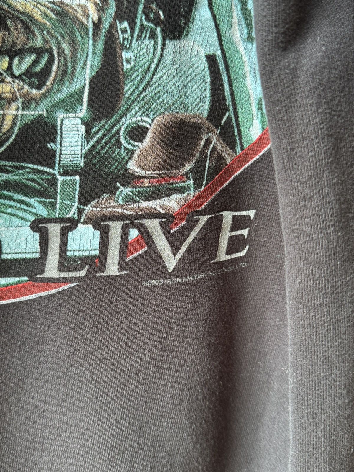 Iron Maiden Vintage Iron Maiden Aces High Live To Fly Fly To Live Hoodie Size US L / EU 52-54 / 3 - 4 Thumbnail