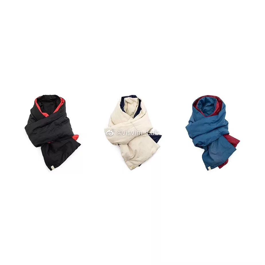 Visvim VISVIM 19AW SPOT DOWN MUFFLER OVERDYE 95 New Blue White Down Size ONE SIZE - 9 Thumbnail