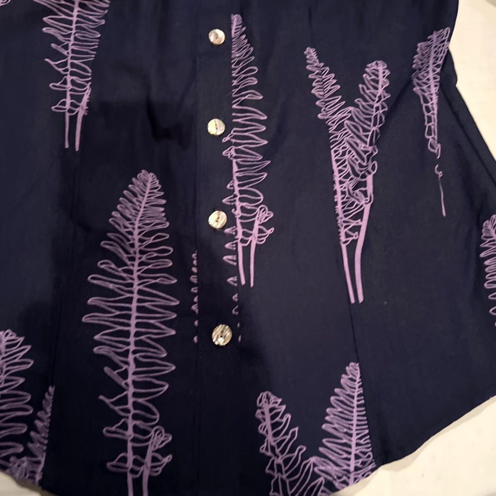ALOHAS VINTAGE Woman’s Sig Zane Designs Hawaiian Aloha Hibiscus Shirt XS New w 50 Retail Tag Size XS / US 0-2 / IT 36-38 - 4 Thumbnail