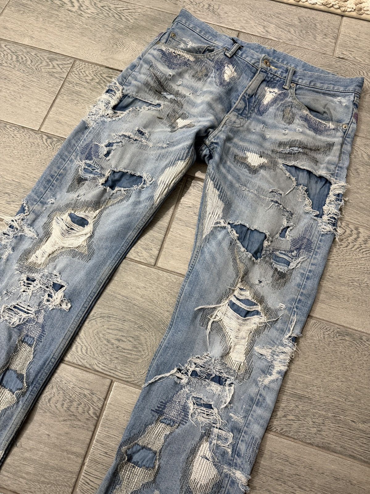 Vlone Vlone blue scab jeans Size US 32 / EU 48 - 2 Thumbnail