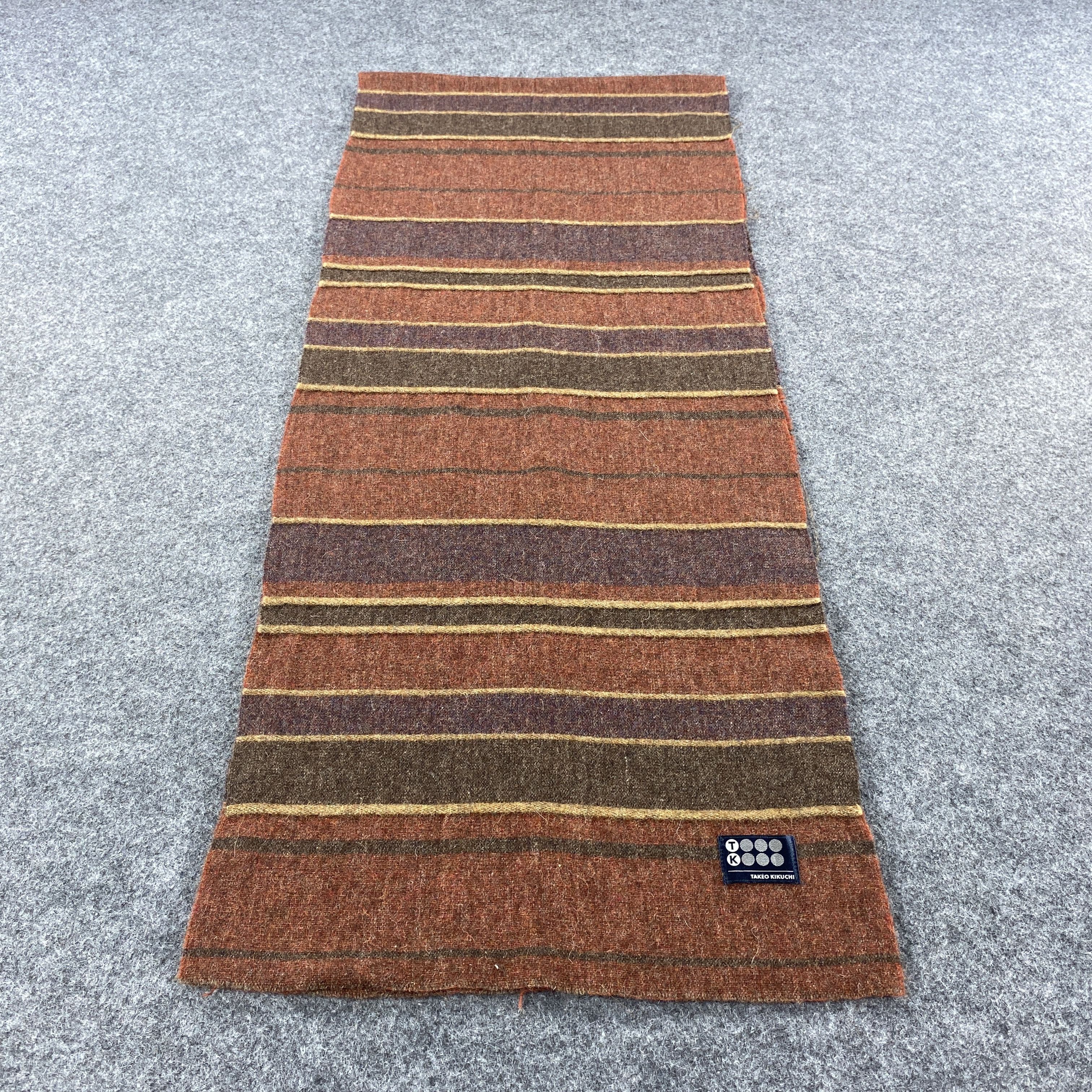Takeo Kikuchi × Vintage GF10522 Takeo Kikuchi Scarf Neck Wear Muffler Nova Check Size ONE SIZE - 4 Thumbnail