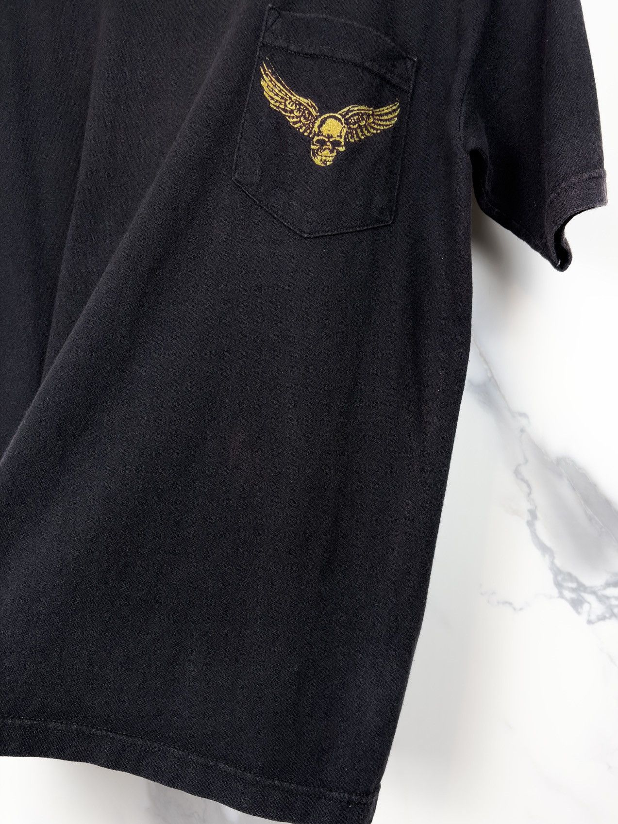 Chrome Hearts Chrome Hearts Vintage Foti Gold Skull Print Tshirt Black Size US S / EU 44-46 / 1 - 5 Thumbnail