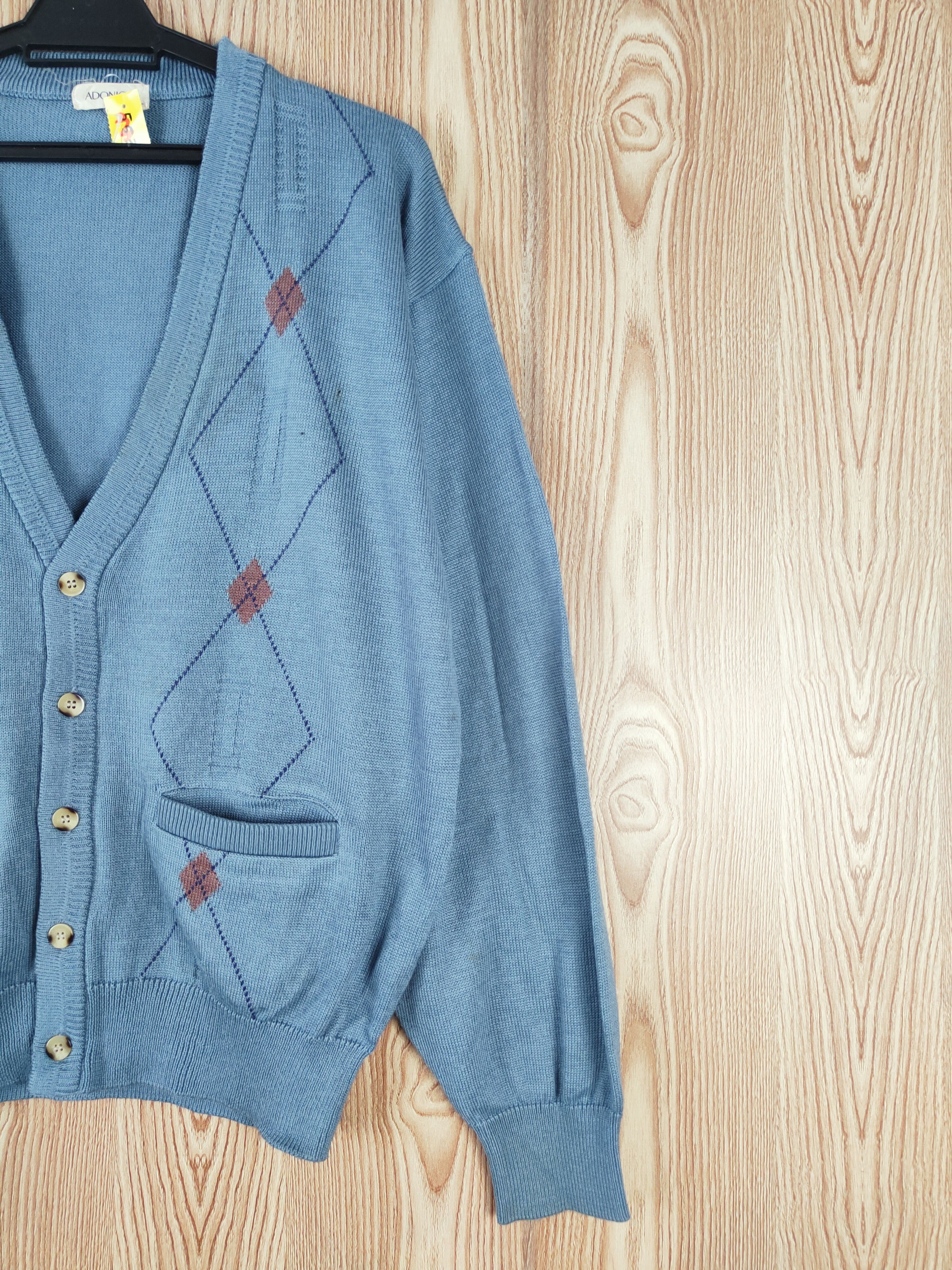Homespun Knitwear × Japanese Brand Adonica Blue Knitwear Cardigan #W300 Size US L / EU 52-54 / 3 - 8 Thumbnail
