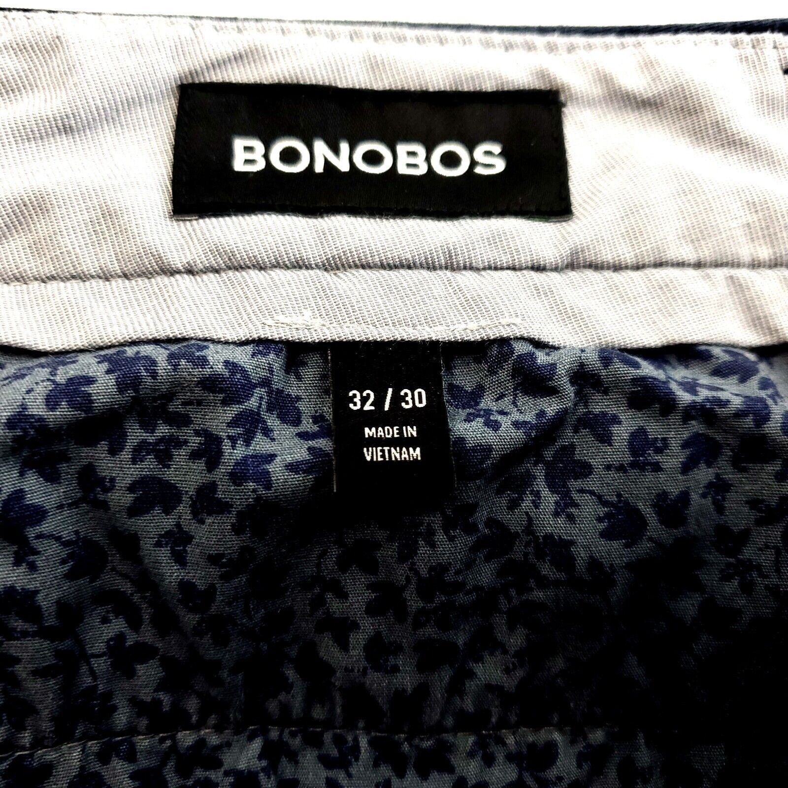 Bonobos Bonobos Slim Blue Chino Pants Flat Front Mid Rise Coin Pocke Size US 33 - 3 Thumbnail
