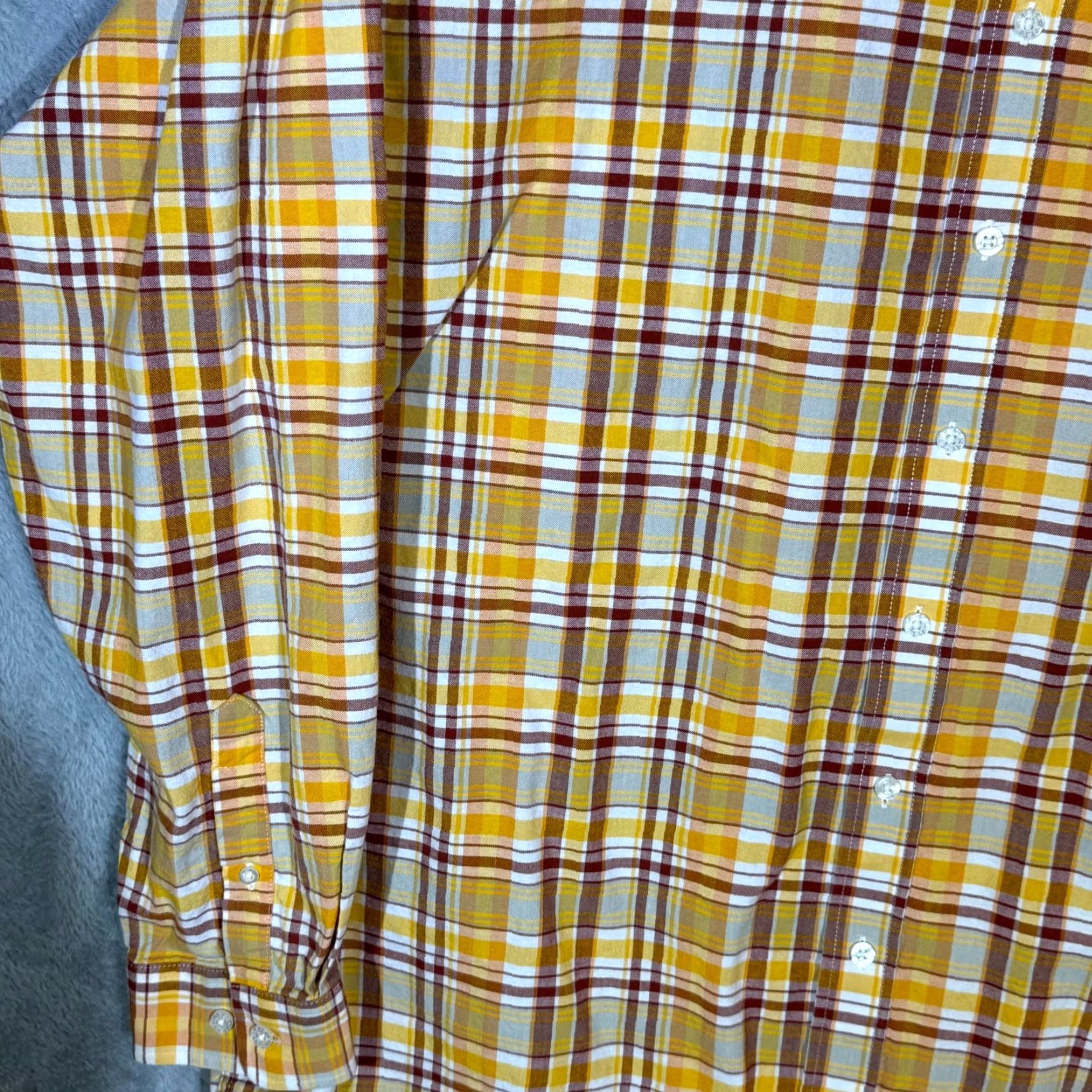 Vintage Cinch Plaid Cotton Button-Down Shirt 2XL Yellow Western / Mens / Long Sleeve / Casual, Travel Size US XXL / EU 58 / 5 - 3 Thumbnail