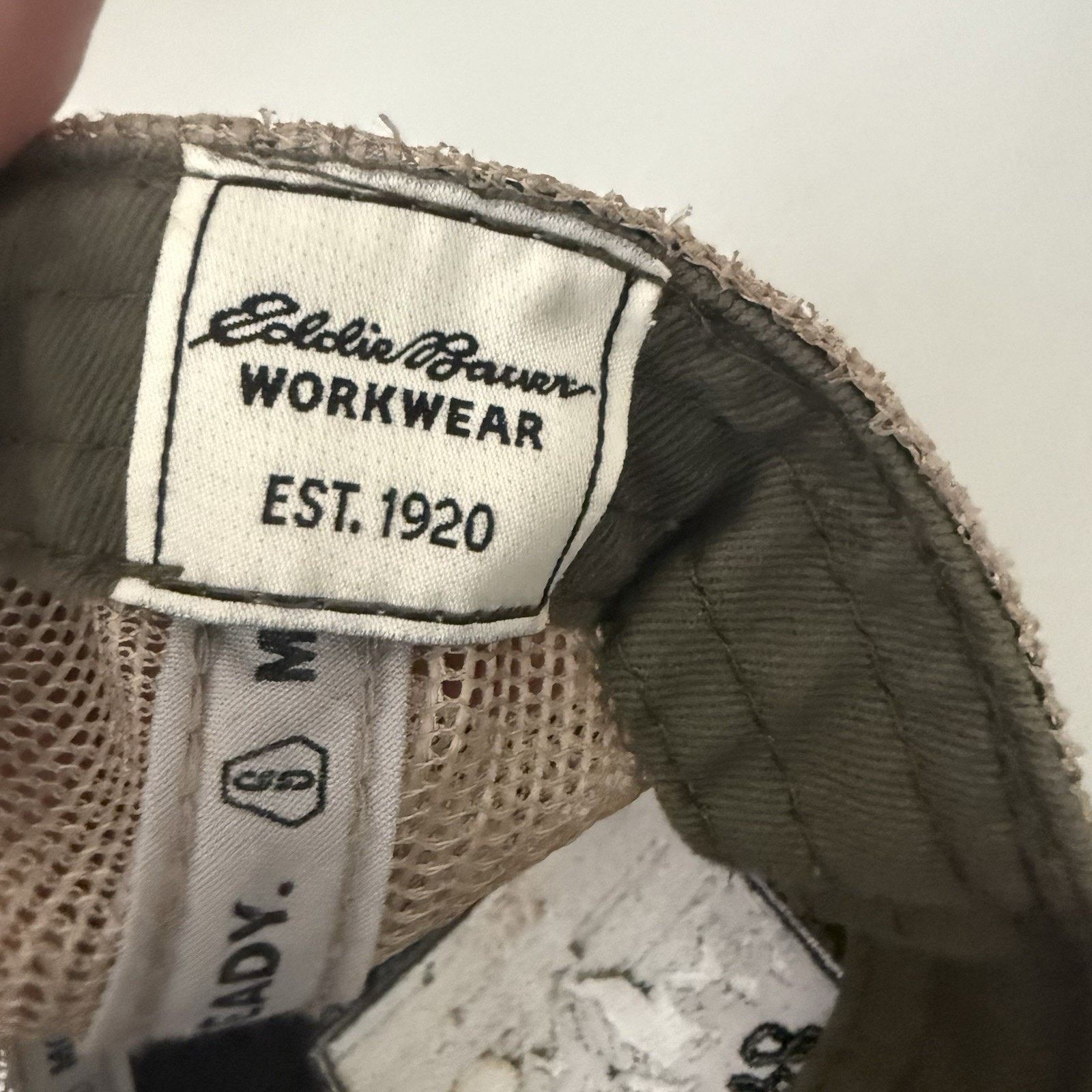 Eddie Bauer Eddie Bauer Work Wear Mountain Mesh Adjustable Trucker Hat Size ONE SIZE - 5 Thumbnail