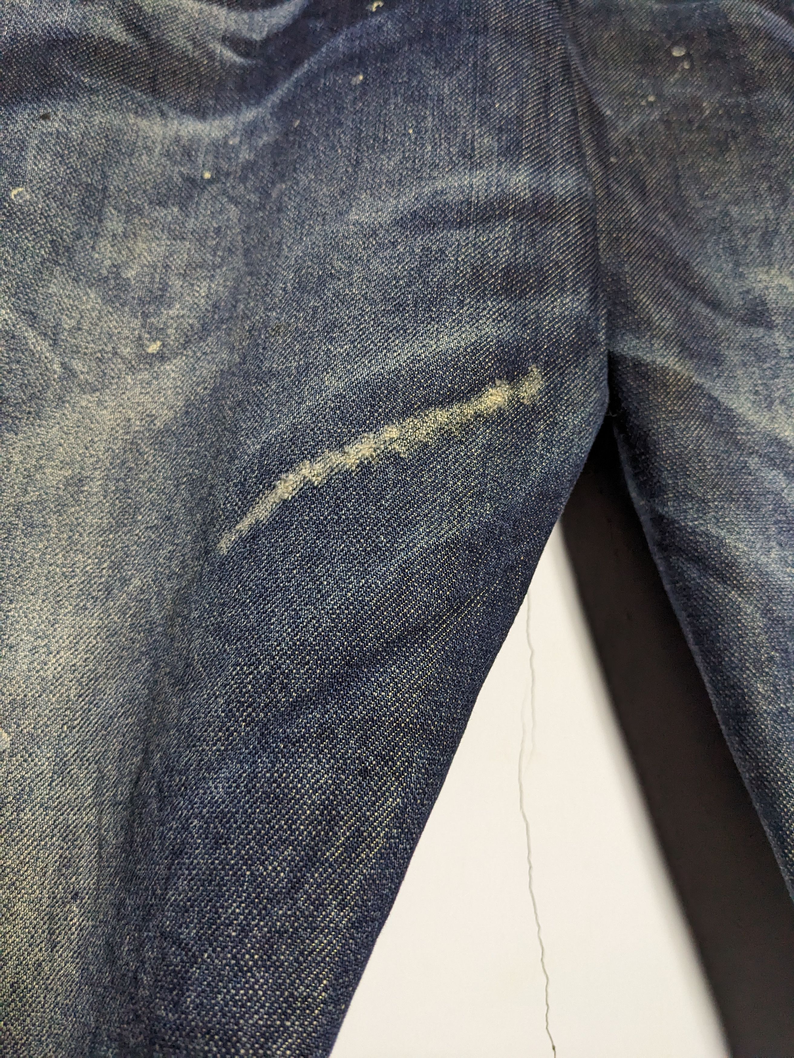 Japanese Brand Joneaa Double Waisted Distressed Twisted Denim Jeans Size US 32 / EU 48 - 14 Thumbnail