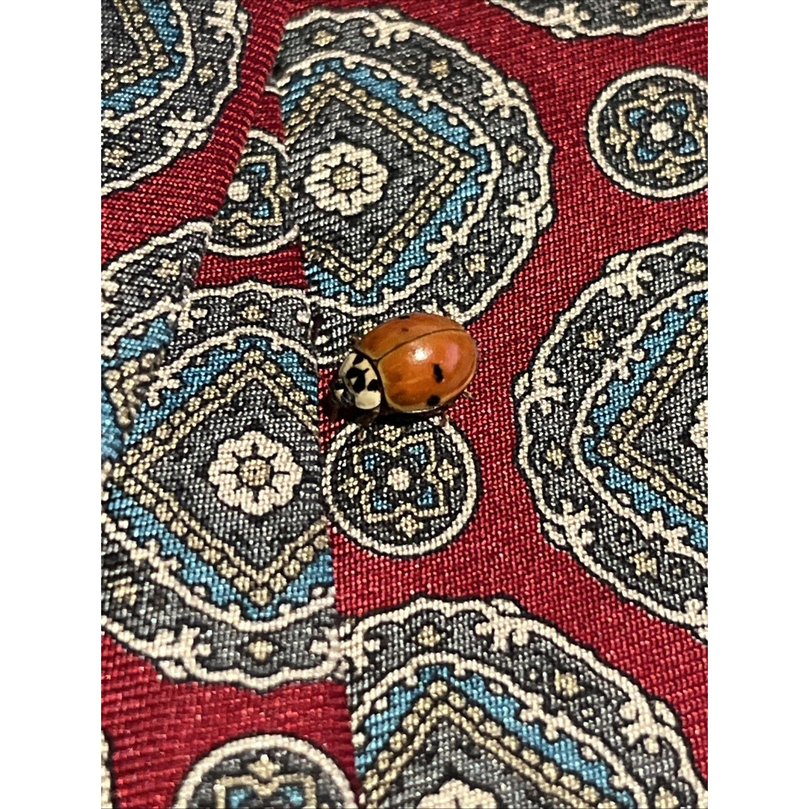 Other david martin menswear vintage Red geometric silk necktie Size ONE SIZE - 5 Thumbnail
