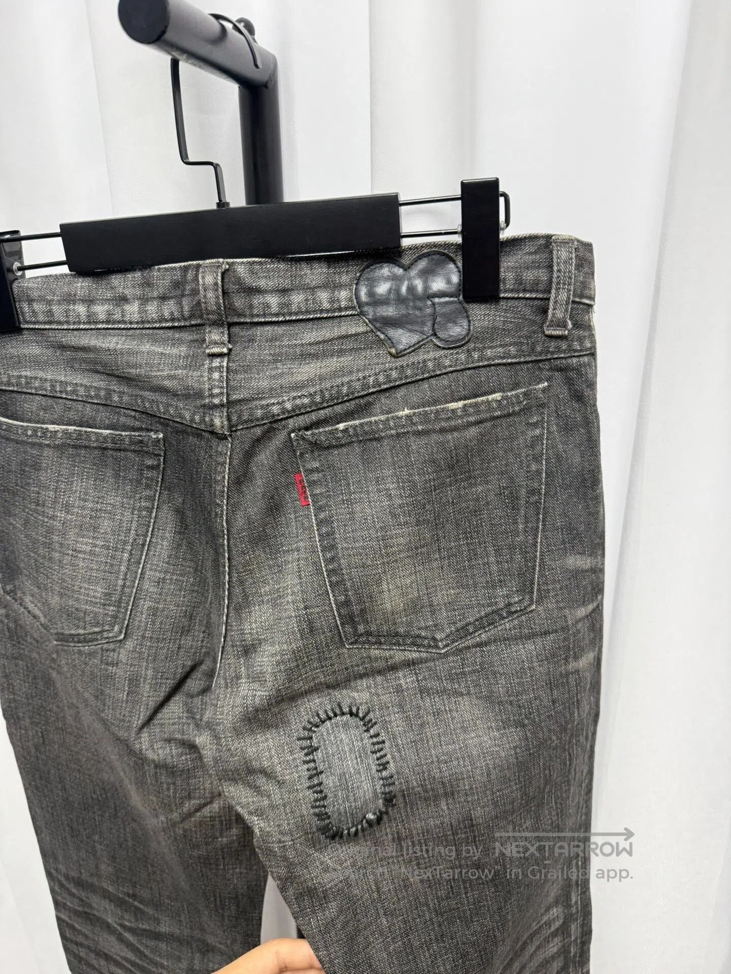 Japanese Brand Rare N.9 Red Line Jeans. Size US 30 / EU 46 - 7 Thumbnail